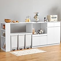 Amazon.co.jp: 萩原 キッチンカウンター 伸縮式 ワイド 食器棚 レンジ